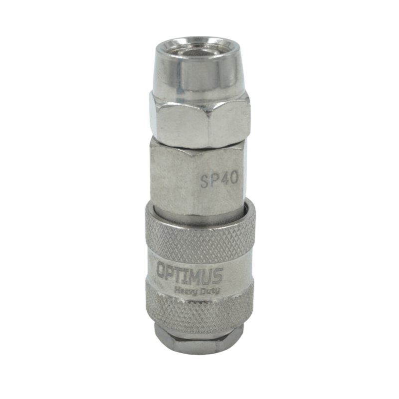 OPT-740SPA Соединение быстросъемное пневматическое с обжимным креплением под шланг 12 мм OPTIMUS