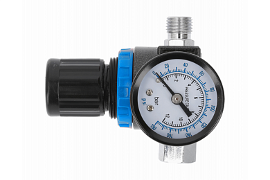 HOEGERT Регулятор с манометром 1/4", 12 бар/174 PSI