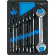 KING TONY Набор рожковых ключей, ложемент, 12 предметов KING TONY 9-1112MRV