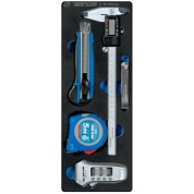 KING TONY Набор измерительных инструментов, ложемент, 5 предметов KING TONY 9-90305TQV