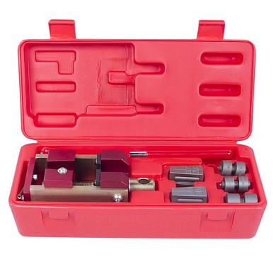 Приспособление для развальцовки тормозных трубок, 4,75, 6 мм, кейс, 7 предметов МАСТАК 102-10046C