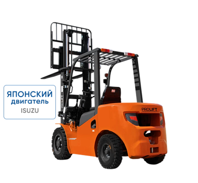 Дизельный погрузчик CPCD18-WS5K2 с японским двигателем, свободным подъемом и боковым смещением вил