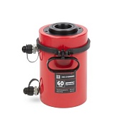 HRH-CY0806100 Гидравлический цилиндр (домкрат) с полым штоком, двухполостной 60 т, ход 100 мм