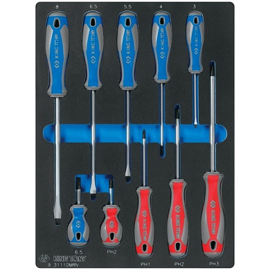 KING TONY Набор отверток, ложемент, 10 предметов KING TONY 9-31110MRV
