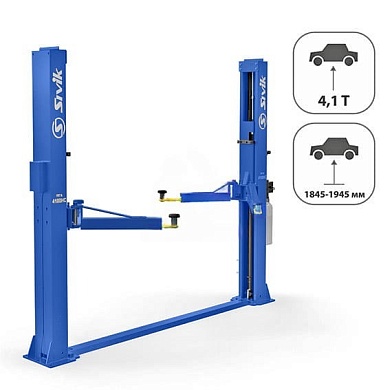 Подъемник двухстоечный Sivik ПГА-4100-НС 220В синий