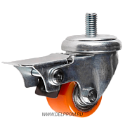 903035 SB Полиуретановая колесная опора с тормозом с болтом м10 д35 (VILS)