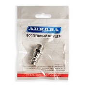 Штуцер папа с наружной резьбой 1/4М, никелированная сталь, уп. 1шт