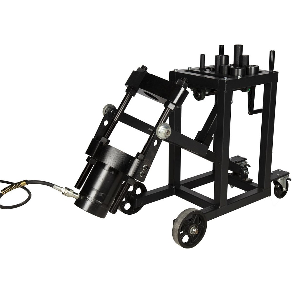 WDK-TKS75M Выпрессовщик шкворней (шкворнедав) гидравлический 75т. С рамой и ручным гидронасосом