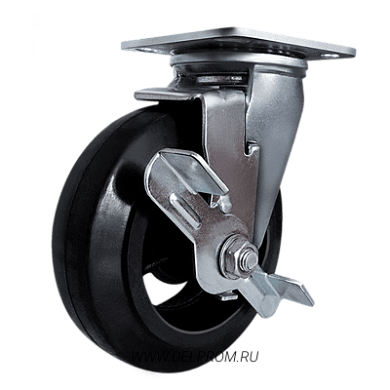 SCdb 55 Большегрузная поворотная колесная опора с тормозом ч.р. д125 (VILS)