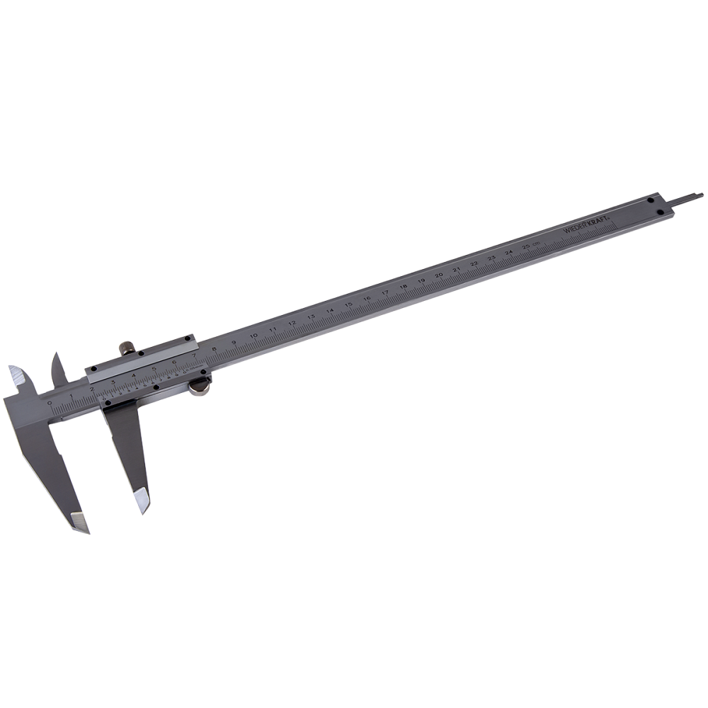 WDK-MC25005 Штангенциркуль нониусный 250 мм, 0,05 мм, тип I, ГОСТ 166-89, со сборной рамкой Wiederkraft