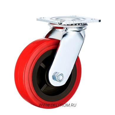 SCpn 63 Большегрузная полиуретановая поворотная колесная опора д150 (VILS)