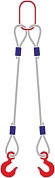 Строп канатный с 2 крюками 2Тх1М