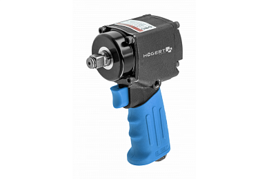 HOEGERT Гайковерт пневматический ударный мини 1/2", 680Nm, ultra short