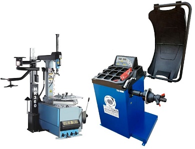 Комплект TS24AC+HR360 Станок шиномонтажный автомат+TS-600 Балансировочный стенд для легковых авто (380 V)