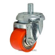 903035 SS Полиуретановая колесная опора с болтом м10 д35 (VILS)