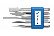 HOEGERT Набор ударно-режущего инструмента, 5 шт., CrV